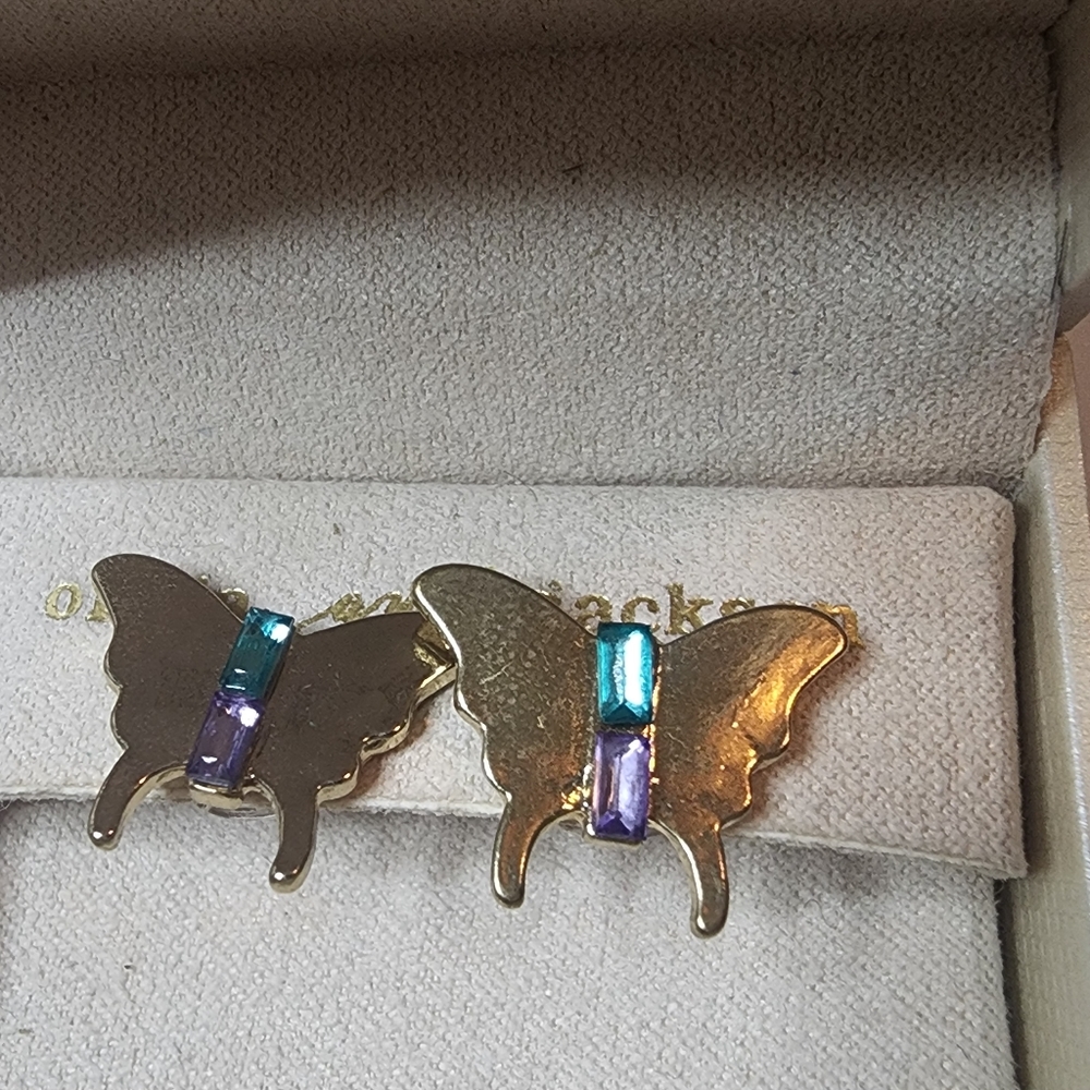 Olivia and Jackson butterfly earrings